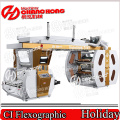 Máquina de Impressão Flexográfica de Papel de Colza Plástica (Tambor Central)